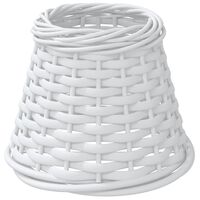 vidaXL Lamp Shade White Ø15x12 cm Wicker