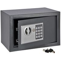 HI Safe with Electric Lock Dark Grey 31x20x20 cm