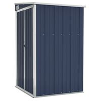 vidaXL Wall-mounted Garden Shed Anthracite 118x100x178 cm Steel