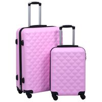 vidaXL Hartschalen-Trolley-Set 2 Stk. Rosa ABS