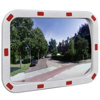 Konvex trafikspegel PC-Plast 40 x 60 cm med reflexer