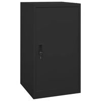 vidaXL Sattelschrank Schwarz 53x53x105 cm Stahl