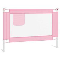 vidaXL Barrière de sécurité de lit enfant Rose 90x25 cm Tissu