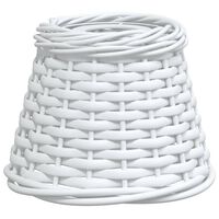 vidaXL Ceiling Lamp Shade White Ø15x12 cm Wicker