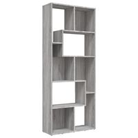 vidaXL Boekenkast 67x24x161 cm bewerkt hout grijs sonoma eikenkleurig