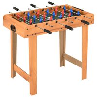 vidaXL mini galda futbols, kļavas koka krāsa, 69x37x62 cm