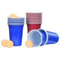 vidaXL Beer Pong Table Set 0.5 L Plastic