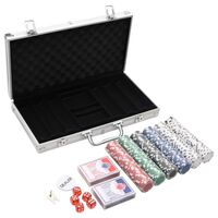 vidaXL Poker set 300 delar 11,5 g