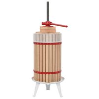 vidaXL Fruit and Wine Press with Cloth Bag 30 L Oak Wood