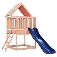 vidaXL Parque infantil de exterior madera maciza Douglas