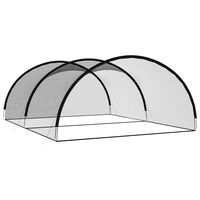 vidaXL Țarc plasă de lovituri baseball negru 500x400x250 cm poliester