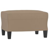 vidaXL Footstool Cappuccino 60x50x41 cm Faux Leather