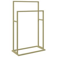 vidaXL Toalheiro de pé 48x24x78,5 cm ferro dourado