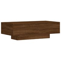 vidaXL Mesa centro 100x49,5x31 cm derivados madeira carvalho castanho