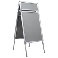 vidaXL Posterstandaard met header A1 aluminium