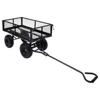 vidaXL Garden Hand Trolley Black 250 kg