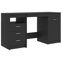 vidaXL Bureau Gris 140x50x76 cm Bois d’ingénierie