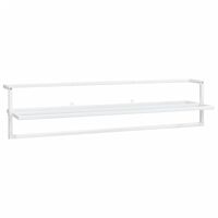 vidaXL Toalheiro 95x25x22 cm ferro branco