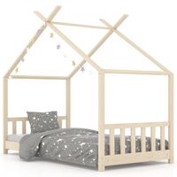 vidaXL Kinderbedframe massief grenenhout 70x140 cm