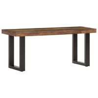 vidaXL Banc 110 cm Bois de récupération solide et acier