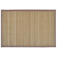 Individuais de mesa em bambu 6 pcs 30 x 45 cm castanho