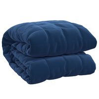 vidaXL Weighted Blanket Blue 135x200 cm Single 6 kg Fabric