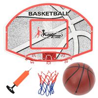 vidaXL Five Piece Wall Mounted Basketball Backboard Set 66x44.5 cm