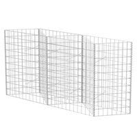 vidaXL gabions, cinkots tērauds, 120x30x100 cm