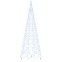 vidaXL Árbol de Navidad con pincho 3000 LED blanco frío 800 cm