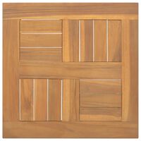 vidaXL Dessus de table carré 40x40x2,5 cm Bois de teck massif