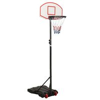 vidaXL Support de basket-ball Blanc 216-250 cm Polyéthylène