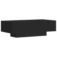 vidaXL Mesa de centro 100x49,5x31 cm derivados de madeira preto