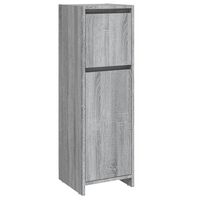 vidaXL Armario de baño madera contrachapada gris Sonoma 30x30x95 cm