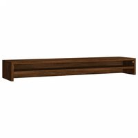 vidaXL Monitor Stand Brown Oak 100x24x13 cm Engineered Wood