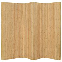 vidaXL Biombo divisor de bambú natural 250x165 cm