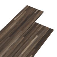 vidaXL Dalles de plancher PVC 5,02 m² 2 mm autoadhésif marron rayé