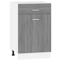 vidaXL Armario bajo cocina madera ingeniería gris Sonoma 50x46x81,5 cm