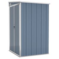 vidaXL Wall-mounted Garden Shed Grey 118x100x178 cm Galvanised Steel