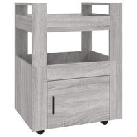 vidaXL Chariot de cuisine Sonoma gris 60x45x80 cm Bois d'ingénierie