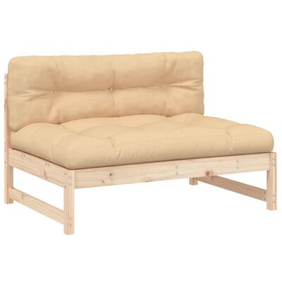 vidaXL Middle Sofa 120x80 cm Solid Wood Pine